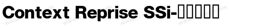 Context Reprise SSi字体转换
